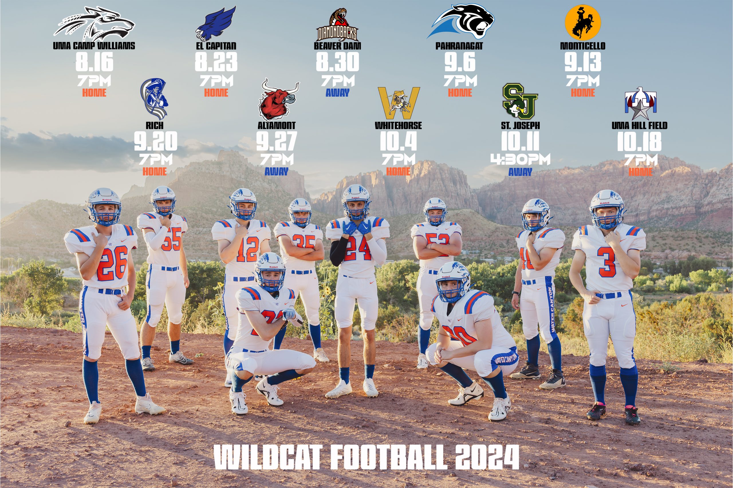 WCHS Wildcat Football team 2024